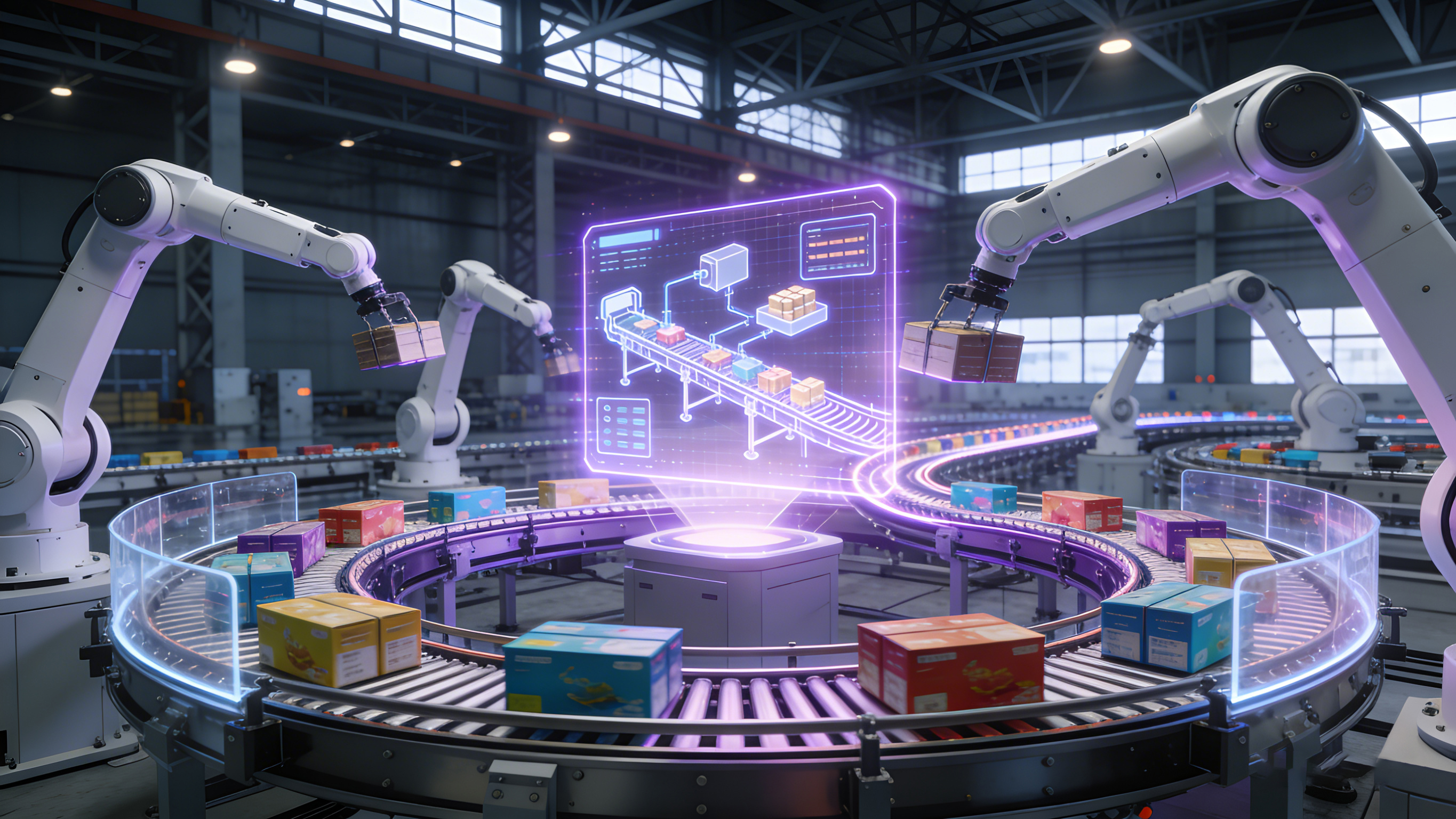 The field of robots and intelligent logistics