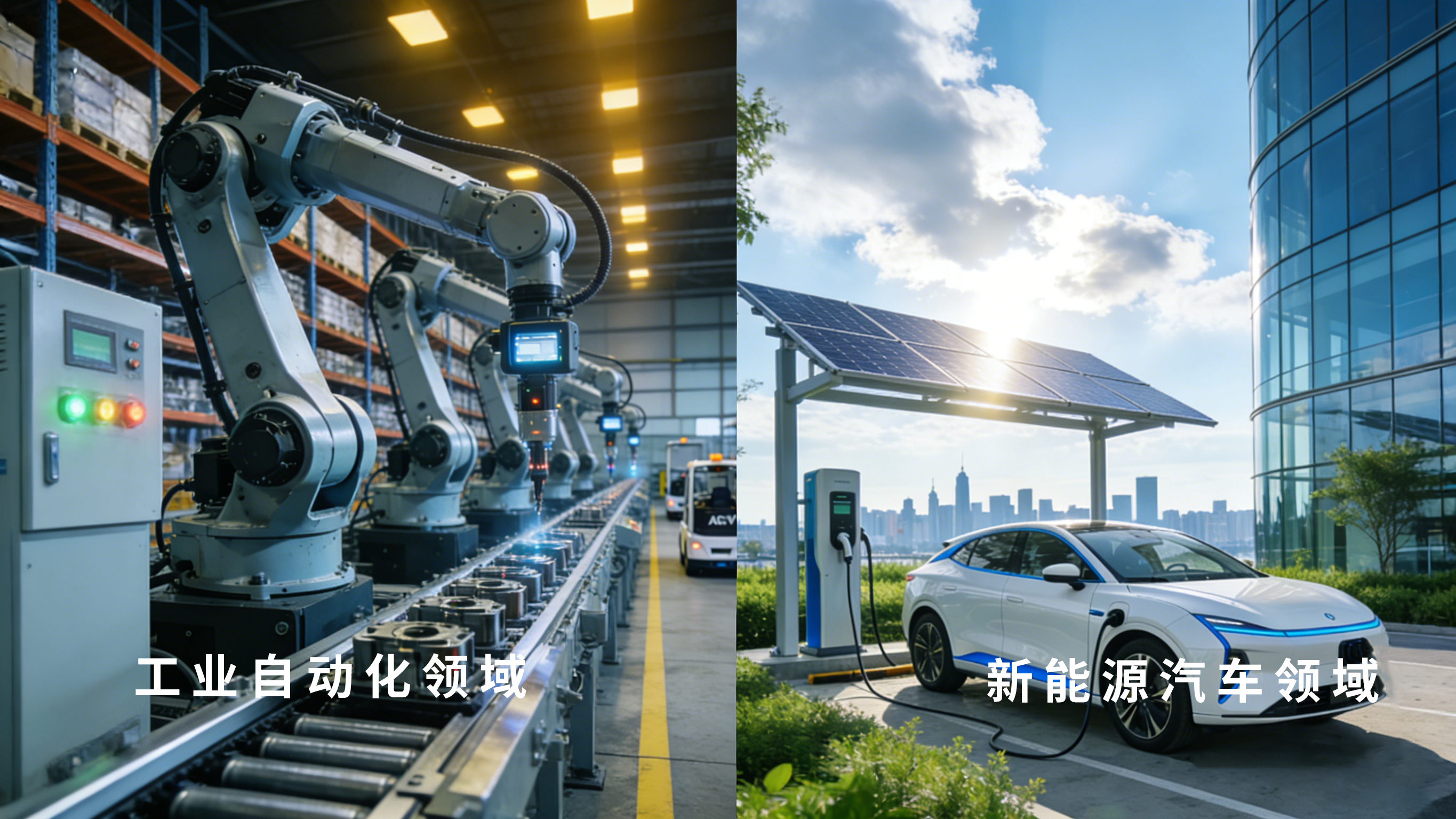 工业自动化与汽车电子双场景奥普斯康M8连接器应用示意图