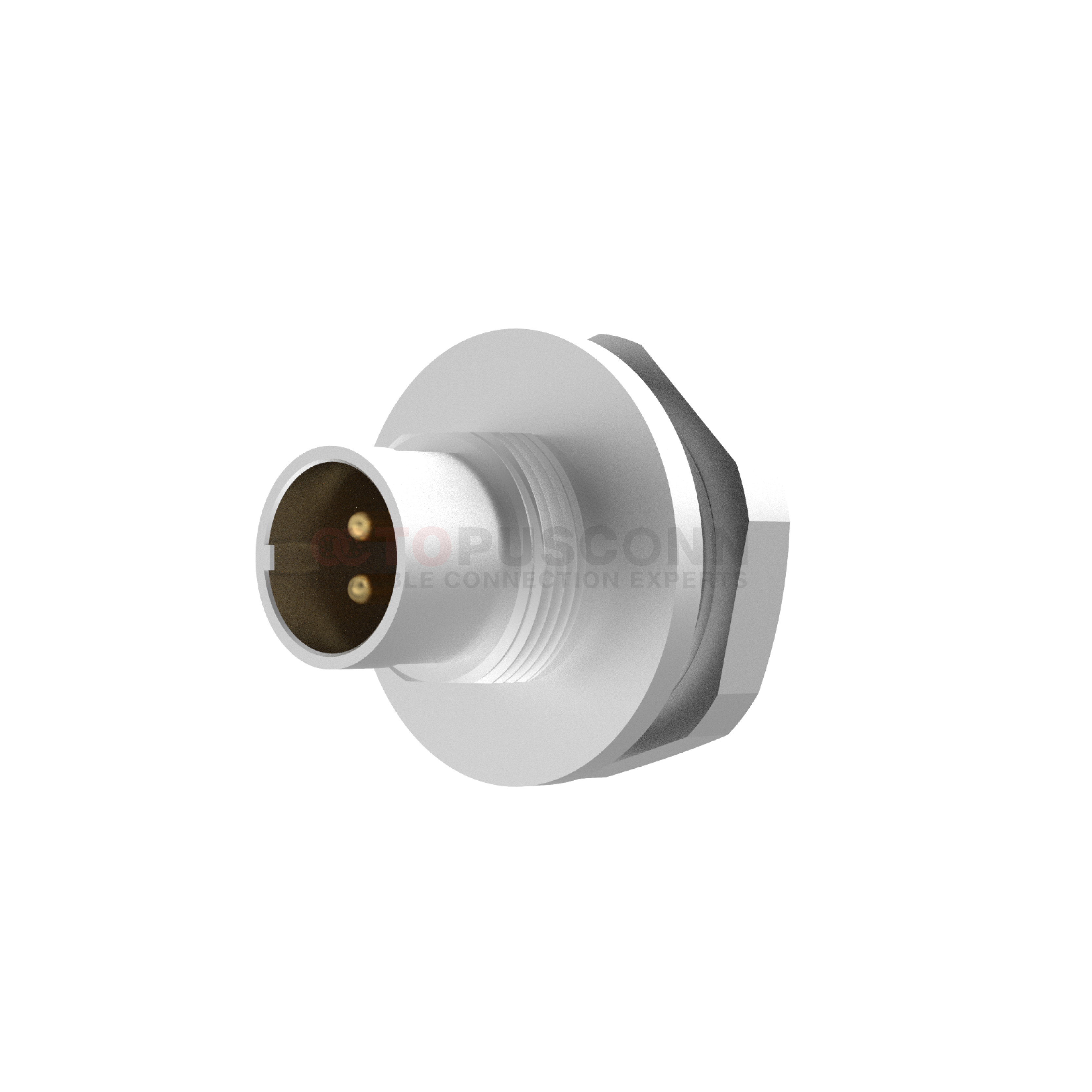 M9  A-Code Connector  Front Panel Mount  2-8 PIN Male  Soldering Type