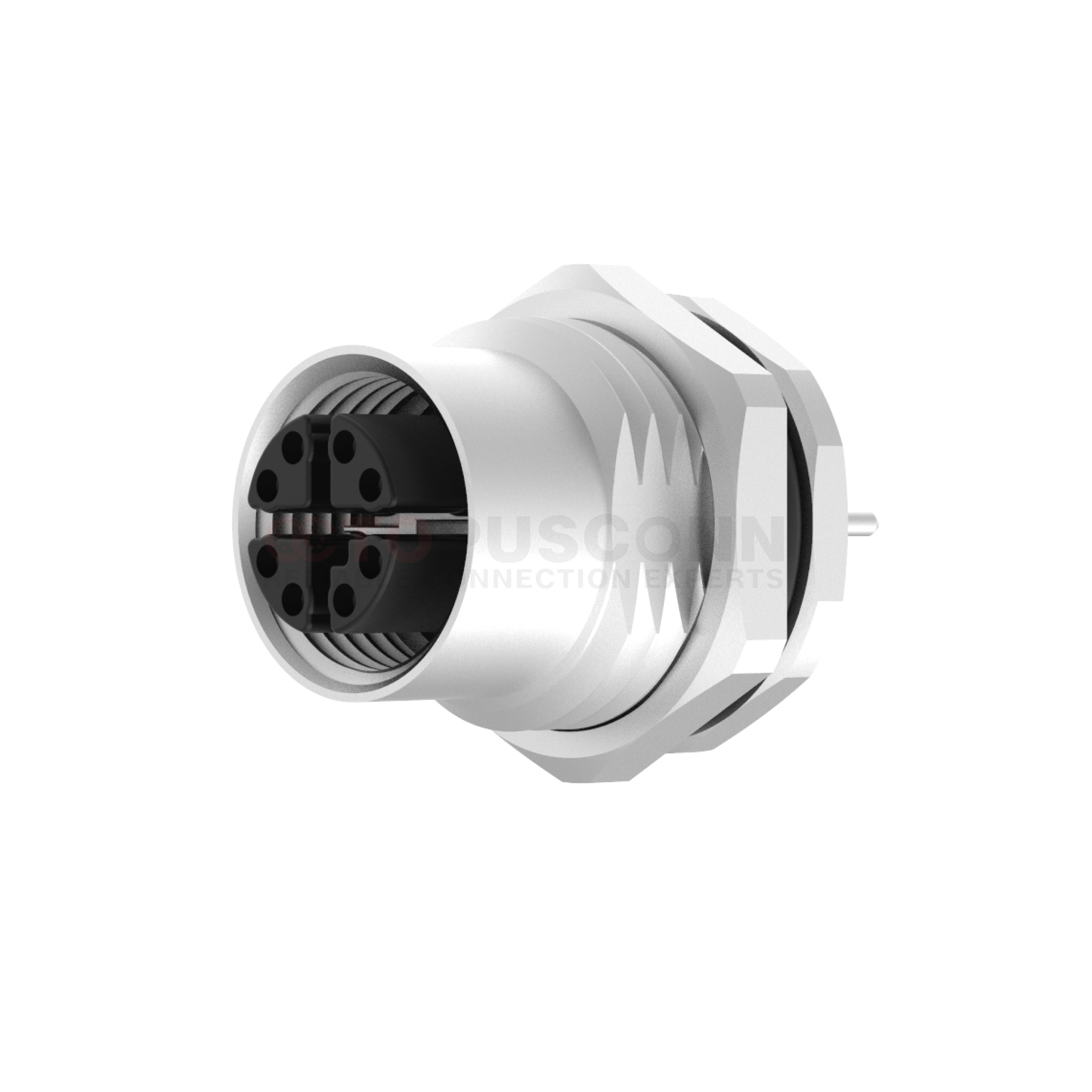 M12 X Coded Connectors Plate Rear Mount 8PIN Female Plug plate type M16*1.5