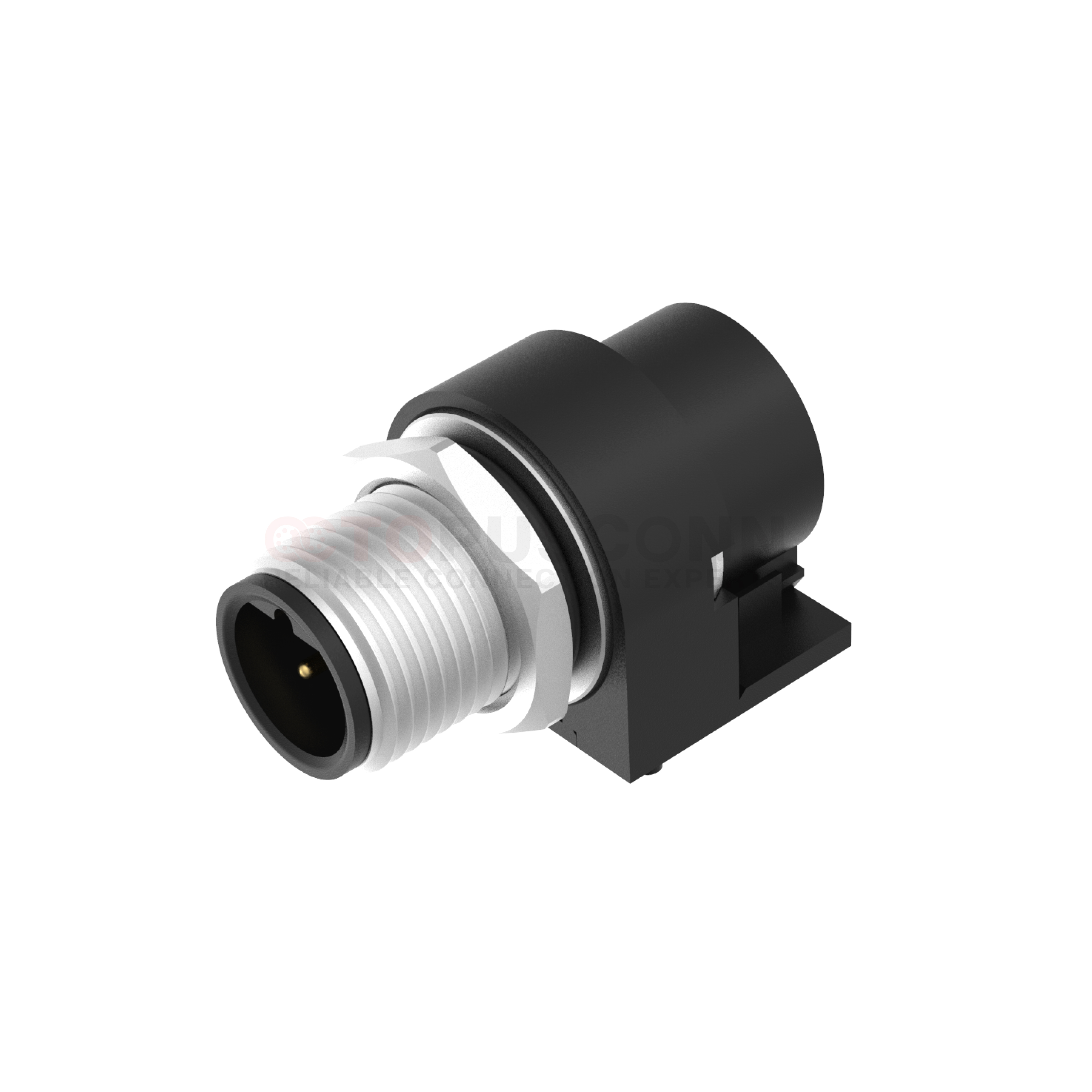 M12 B Series M12 B Coded Connectors Plate Rear Mount 3-5PIN Male Plug plate type M15*1 shielded