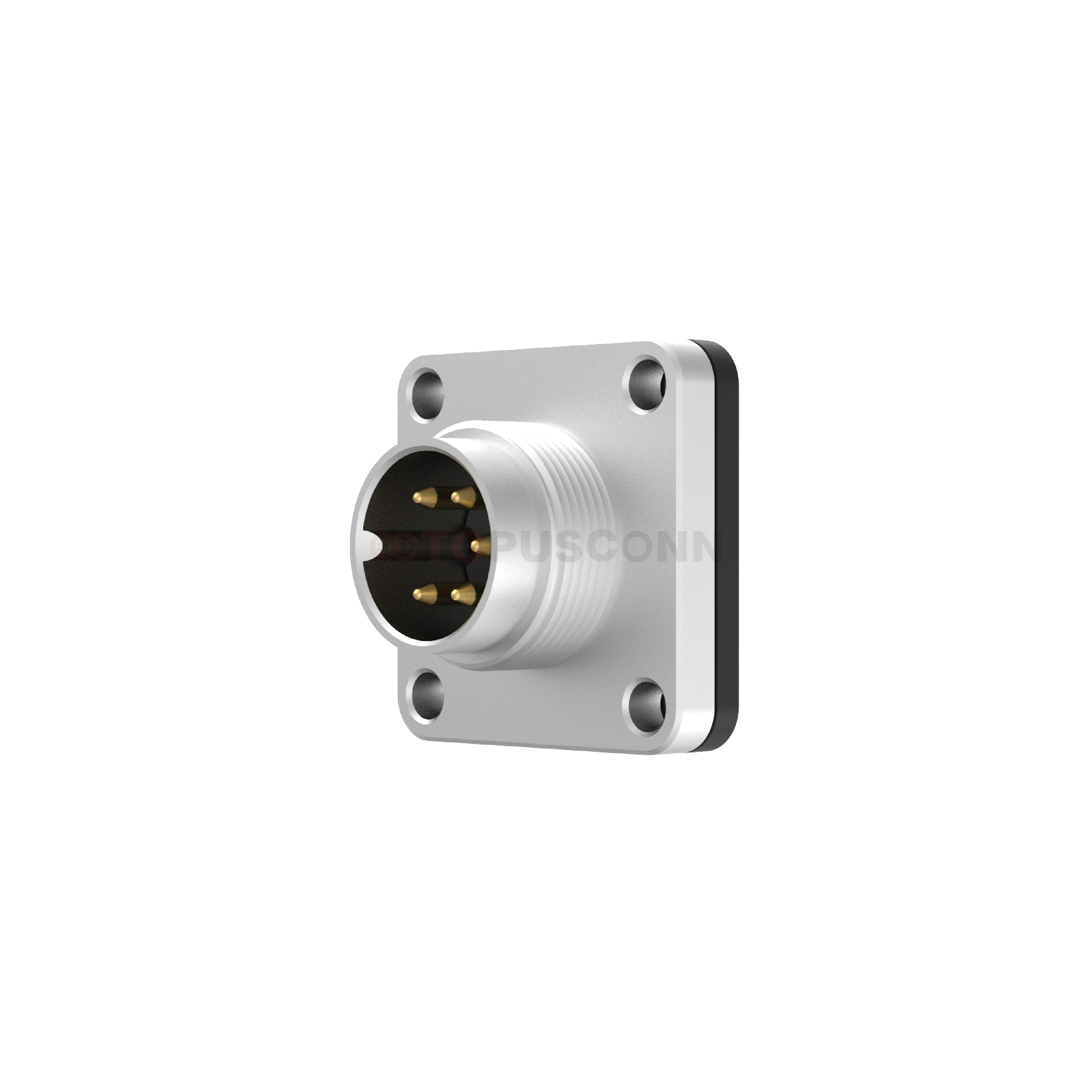 M16 Square Flange Connector 2-24PIN Male Type Soldered Type