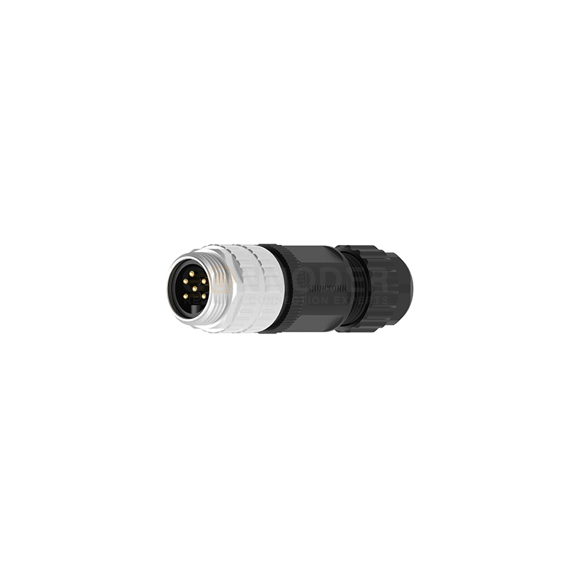 SK78 7/8 Connector Male, Straight - type, Plastic - assembled, 3 - 4 PIN, Screw - type, 7/8 - 16UNF