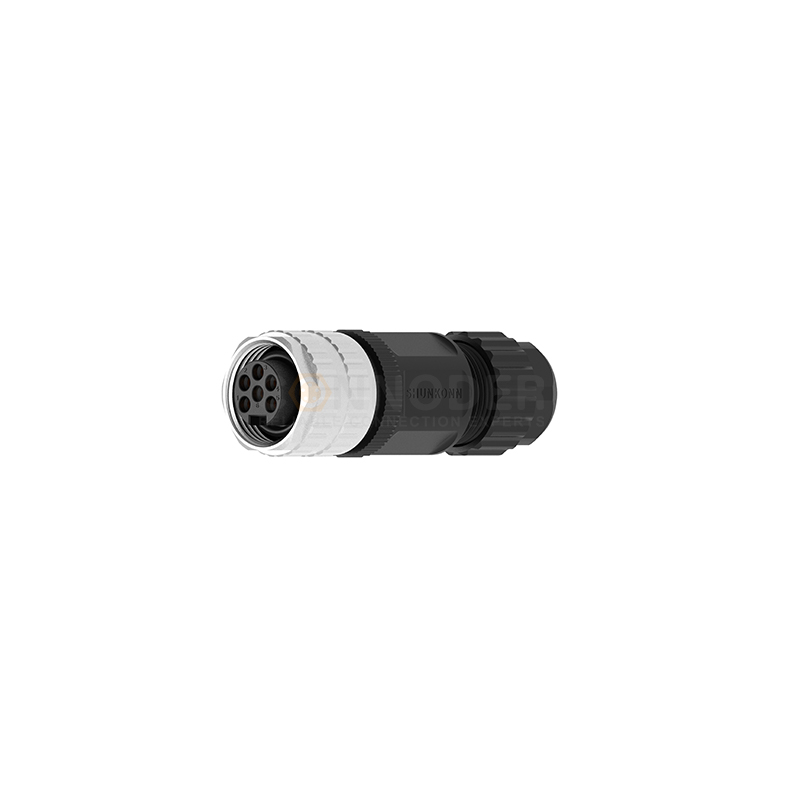 SK78 7/8 Connector Female, Straight - type, Plastic - assembled, 3 - 6 PIN, Screw - type, 7/8 - 16UNF
