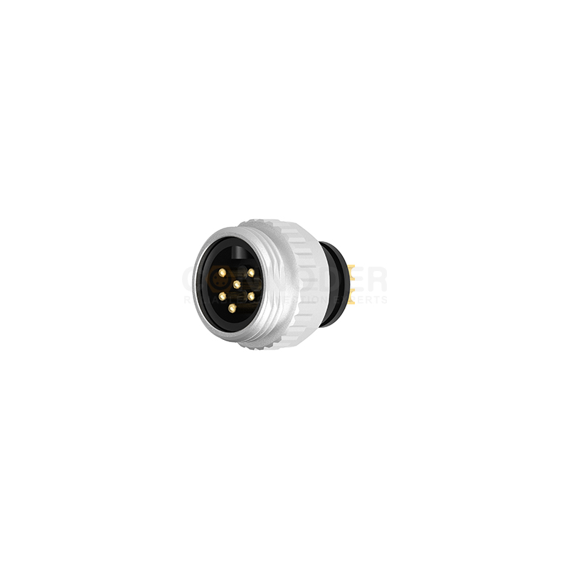 Male end of 7/8 connector, pre - molded plug, 3 - 6 PIN, wire - soldering type, 7/8 - 16UNF