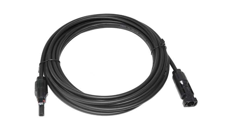 1000V 30A 4mm² Solar Photovoltaic Extension Cable 5m Single Line Black and Red