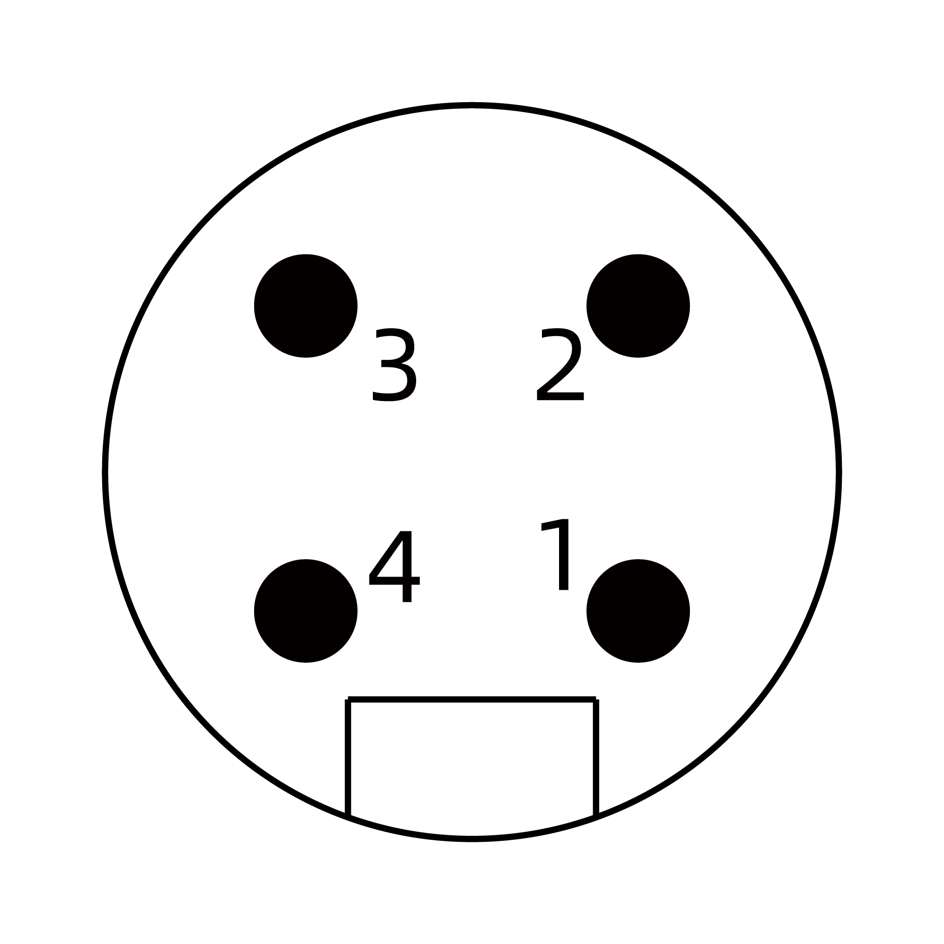 M7-8--Male-4Pin+Connector Coding Parameter