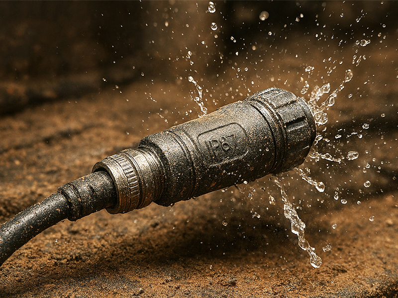 IP67 防护等级的 M12 连接器