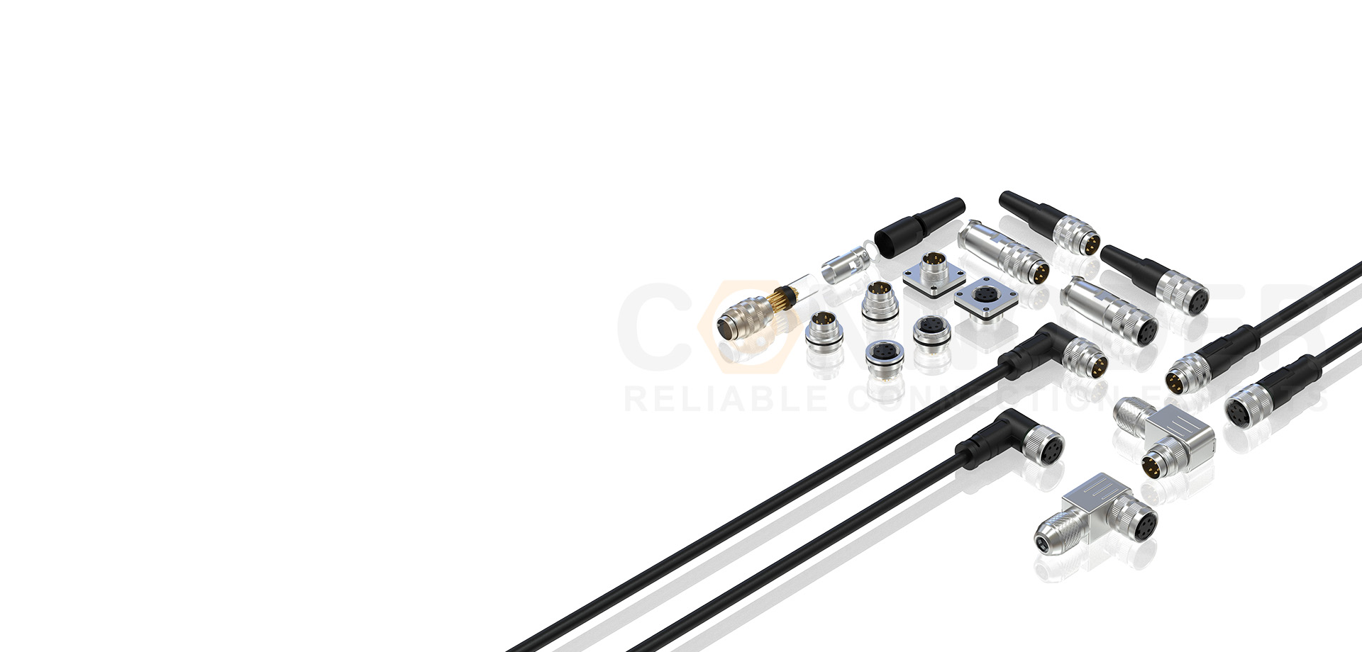 CONNODER康诺德 可靠连接专家-品牌连接器专业制造商- 专注于M5 M8 M9 M12 M16 7/8 欧标连接器