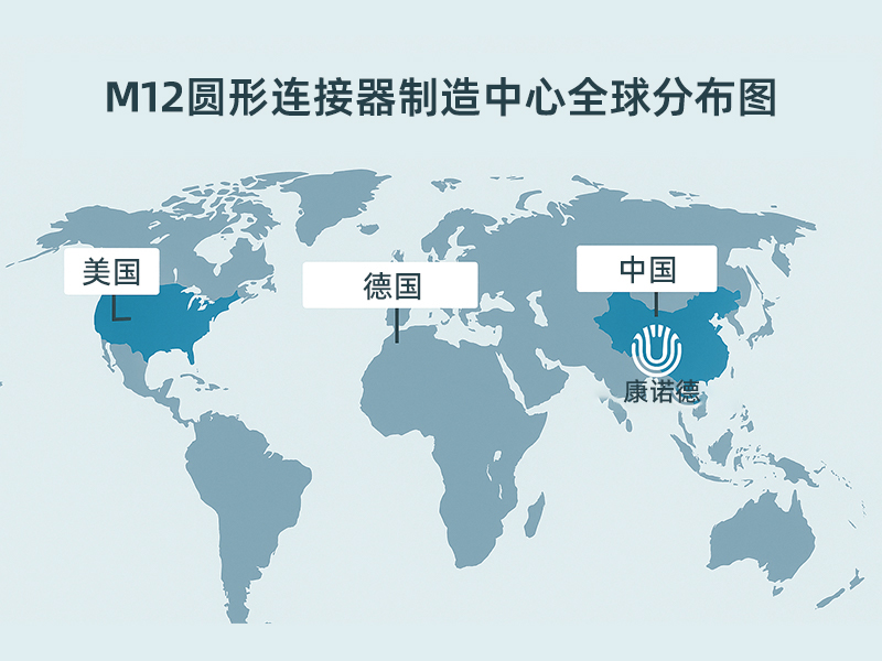 全球 M12 连接器制造商地图