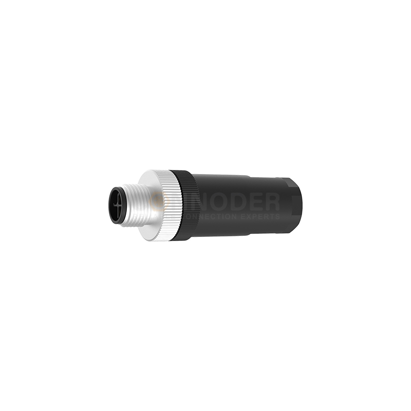 M12 S Series M12 S Coded Connectors Straight Plastic Assembled 3/3+PE Male Screw type PG9