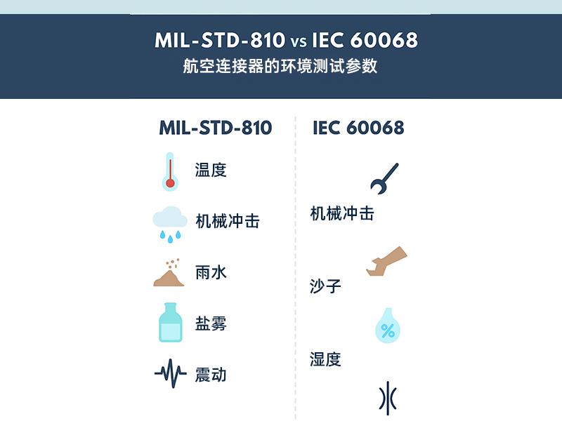 MIL - STD - 810 与 IEC 60068 中航空连接器环境测试参数对比表
