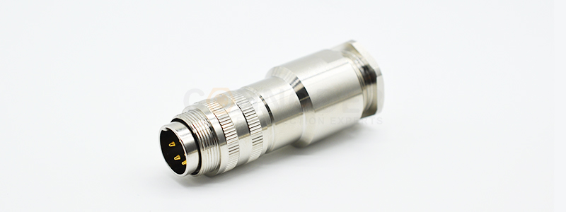 M16 circular connector male end metal housing PG13.5