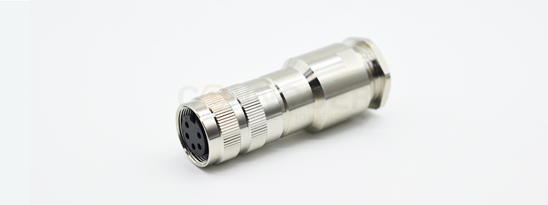 M16 circular connector female end with all-metal housing PG13.5