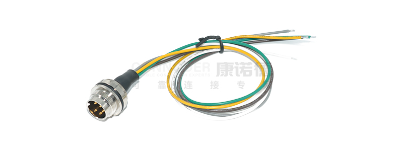 M16 Circular Connector, Front - Mounted, with Electronic Wire