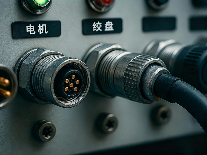 M16 圆形连接器，用于船舶或船用控制面板