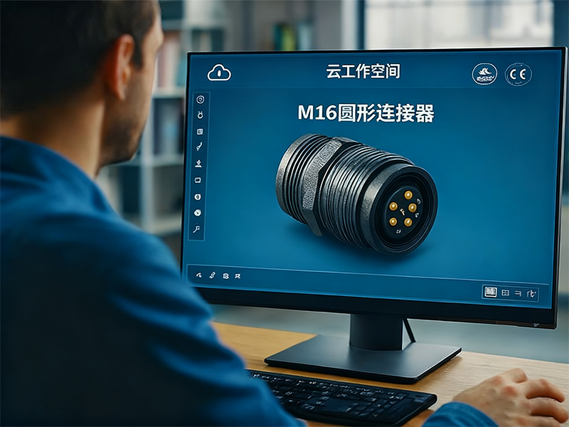 M16 连接器 3D 模型交互功能