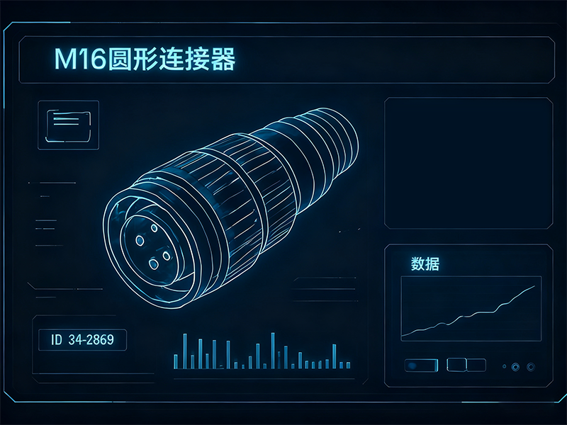 M16 圆形连接器 3D 模型