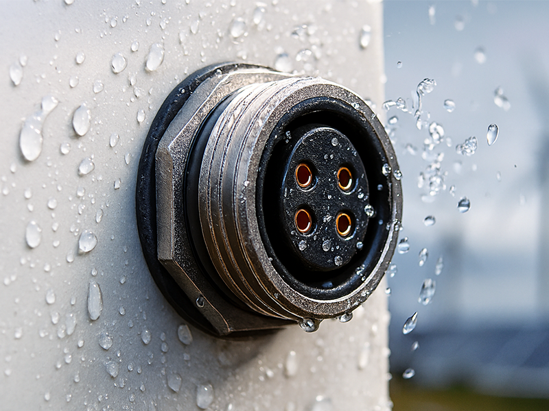 M16 圆形连接器应用于户外恶劣环境工业设备（防护等级 IP67）