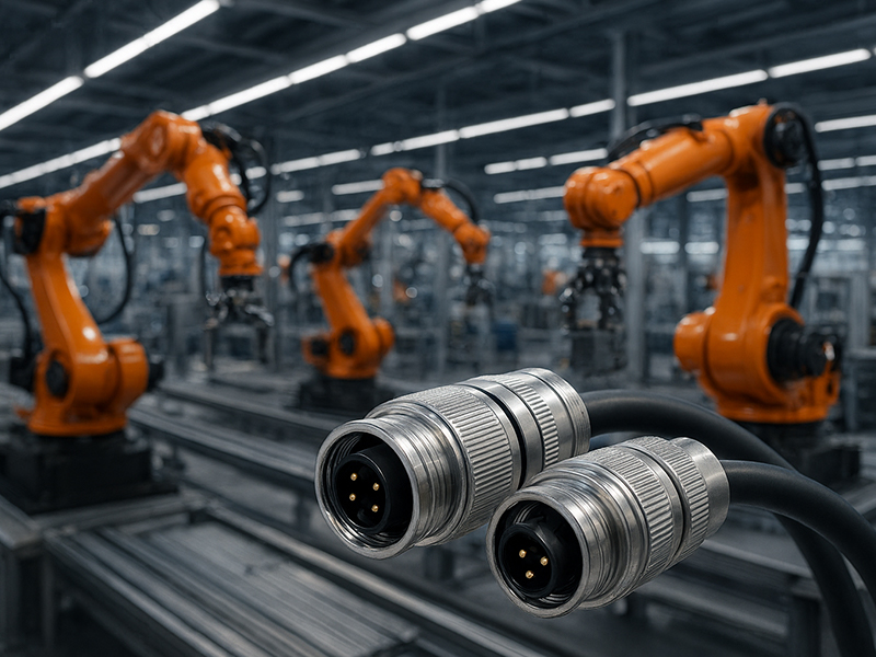 M16 圆形连接器在工业自动化生产中的应用