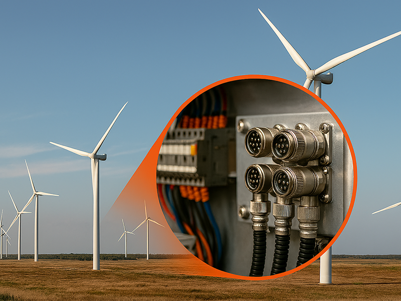 控制柜线束中的 M16 连接器