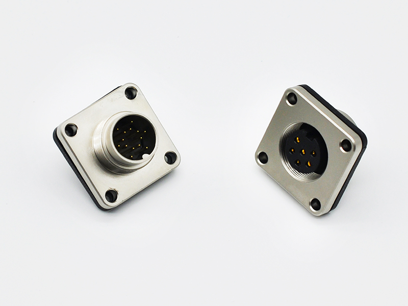 M16 Circular Connector Square Flange