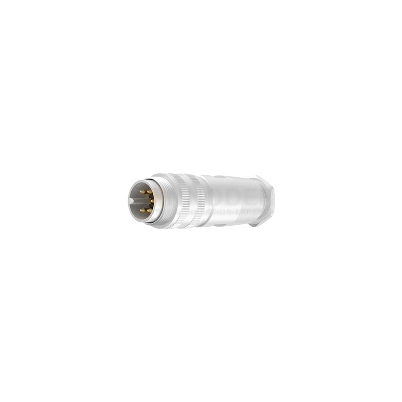Male end of M16 circular connector - full metal housing, 2 - 24 cores, wire - soldering type, M16*0.75