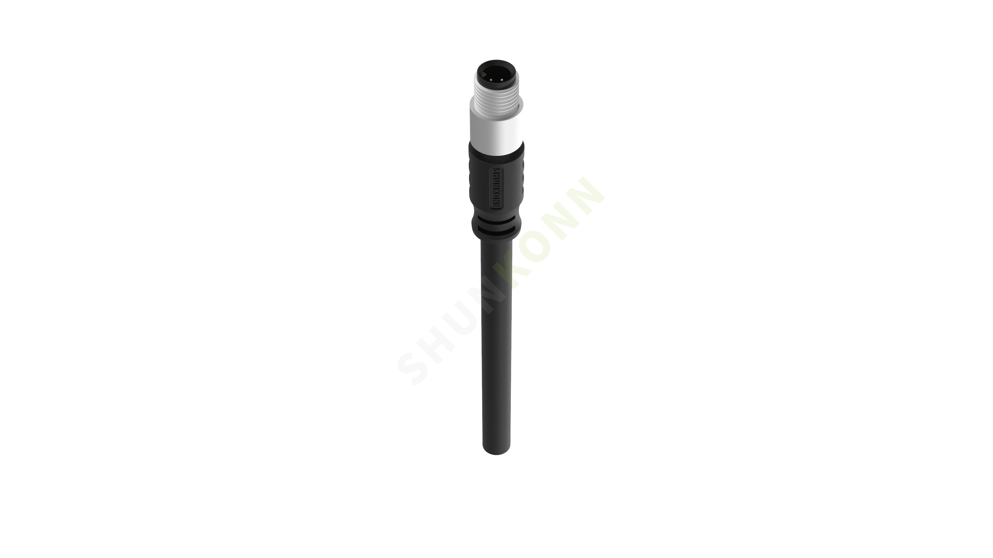 SKM05A系列 M5A编码连接线直立包胶成型式3PIN公头焊线