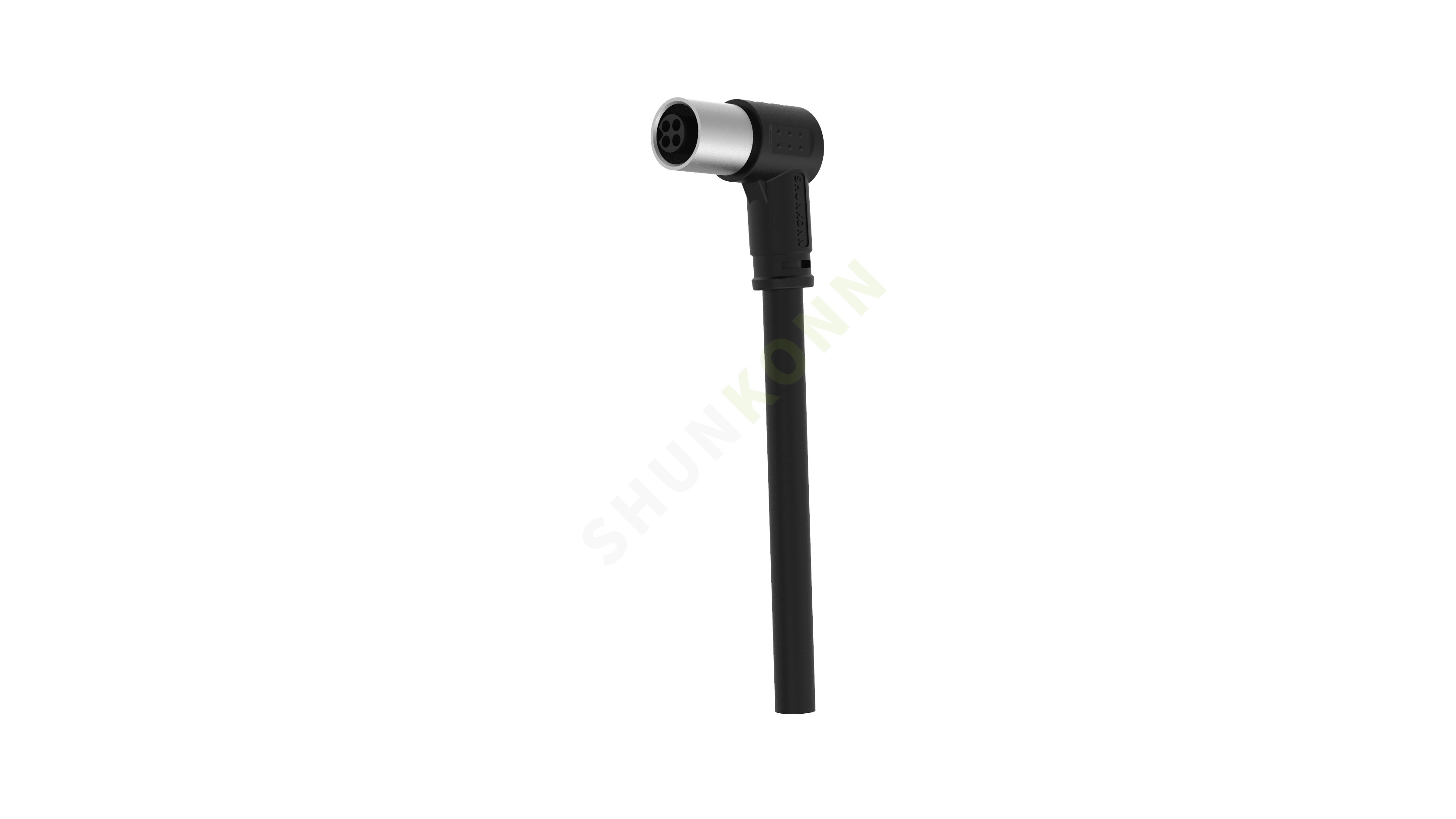 SKM05A系列 M5A编码连接线直角包胶成型式3PIN母头焊线