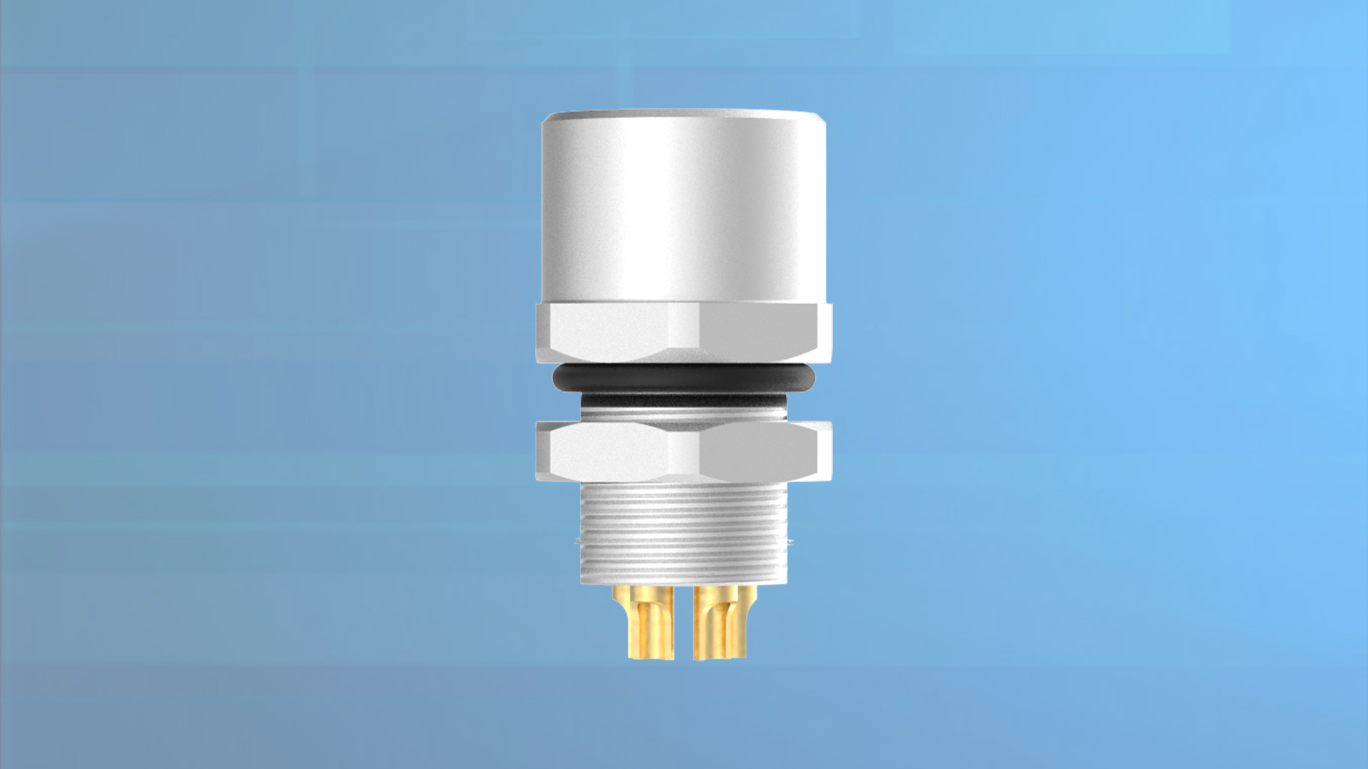 M8 面板式连接器