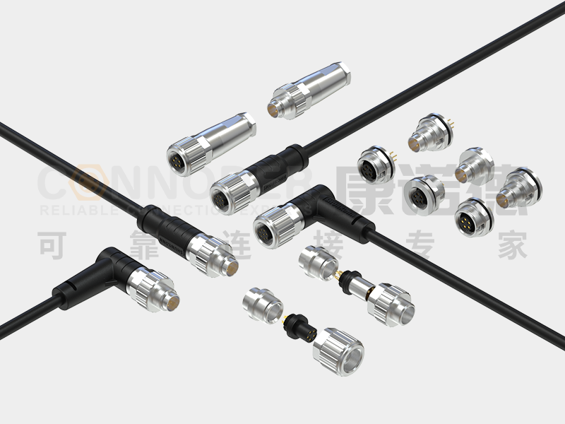 M9 圆形连接器规格参数（尺寸、针数、电气参数）