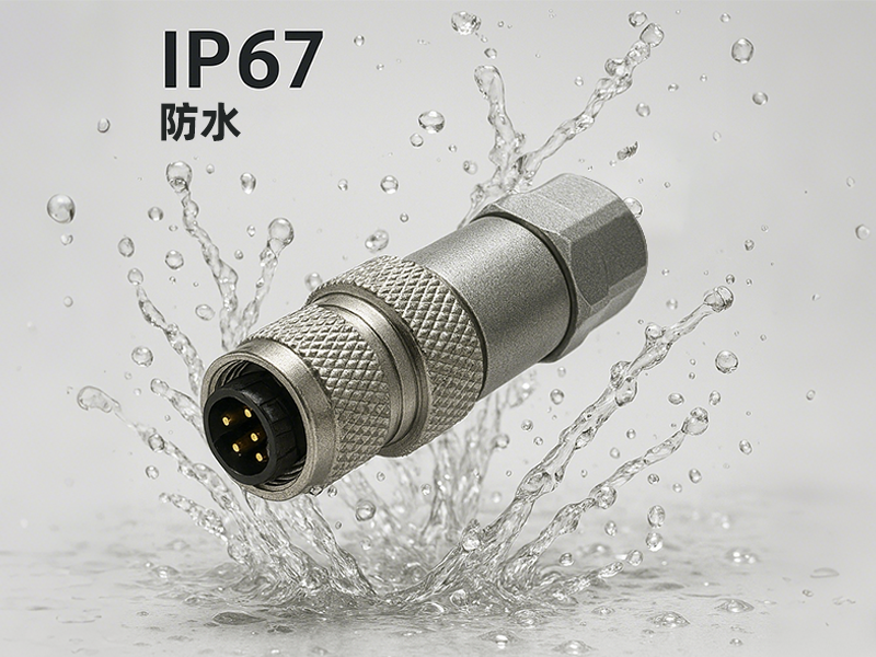 M9 圆形连接器 IP67 防水性能展示