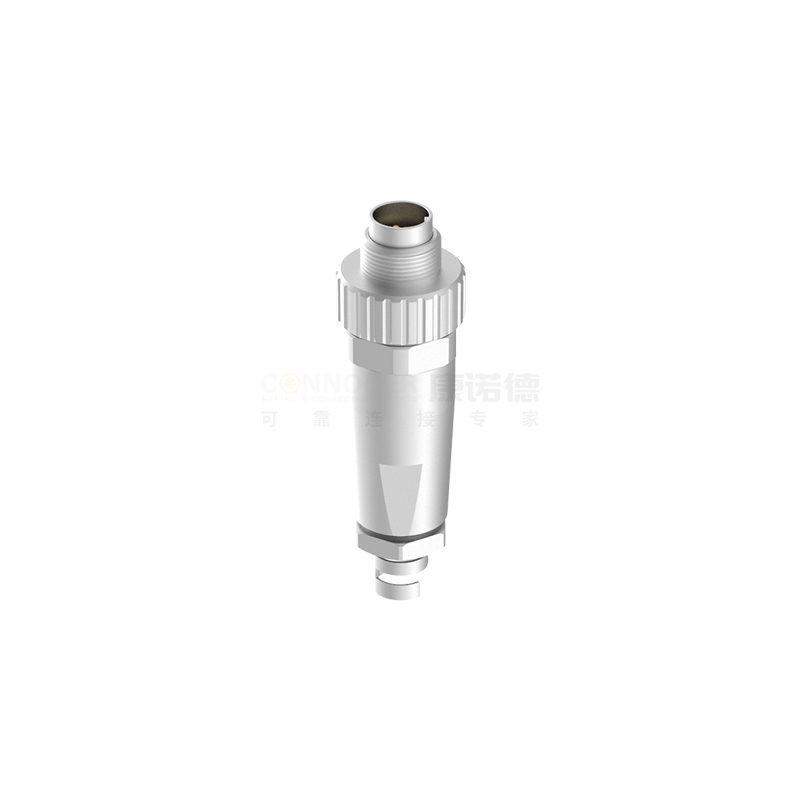  M9圆形连接器公端直立式全金属壳