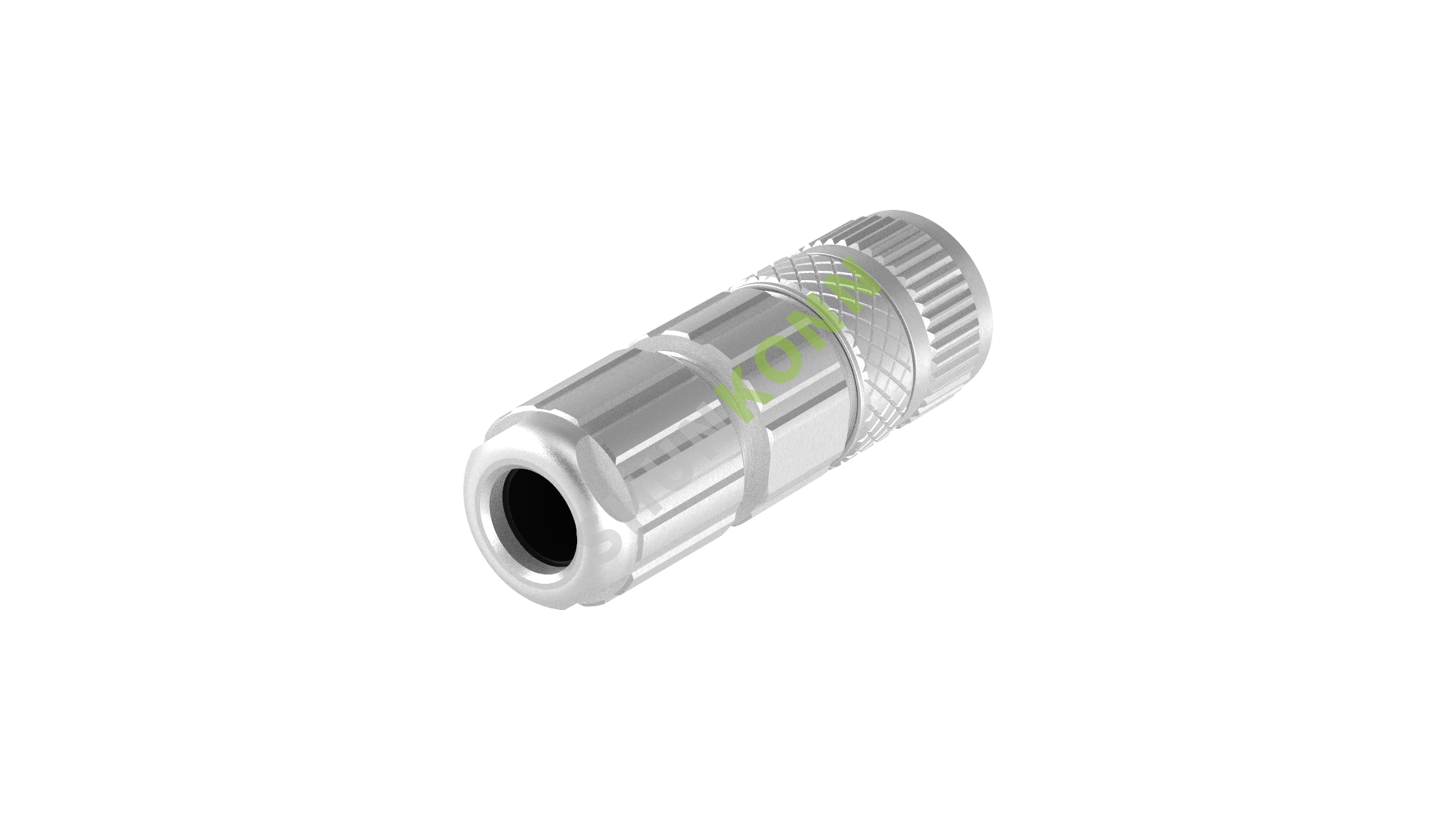 SKM12A系列 M12A编码连接器直式金属组装4PIN母头焊接式PG7