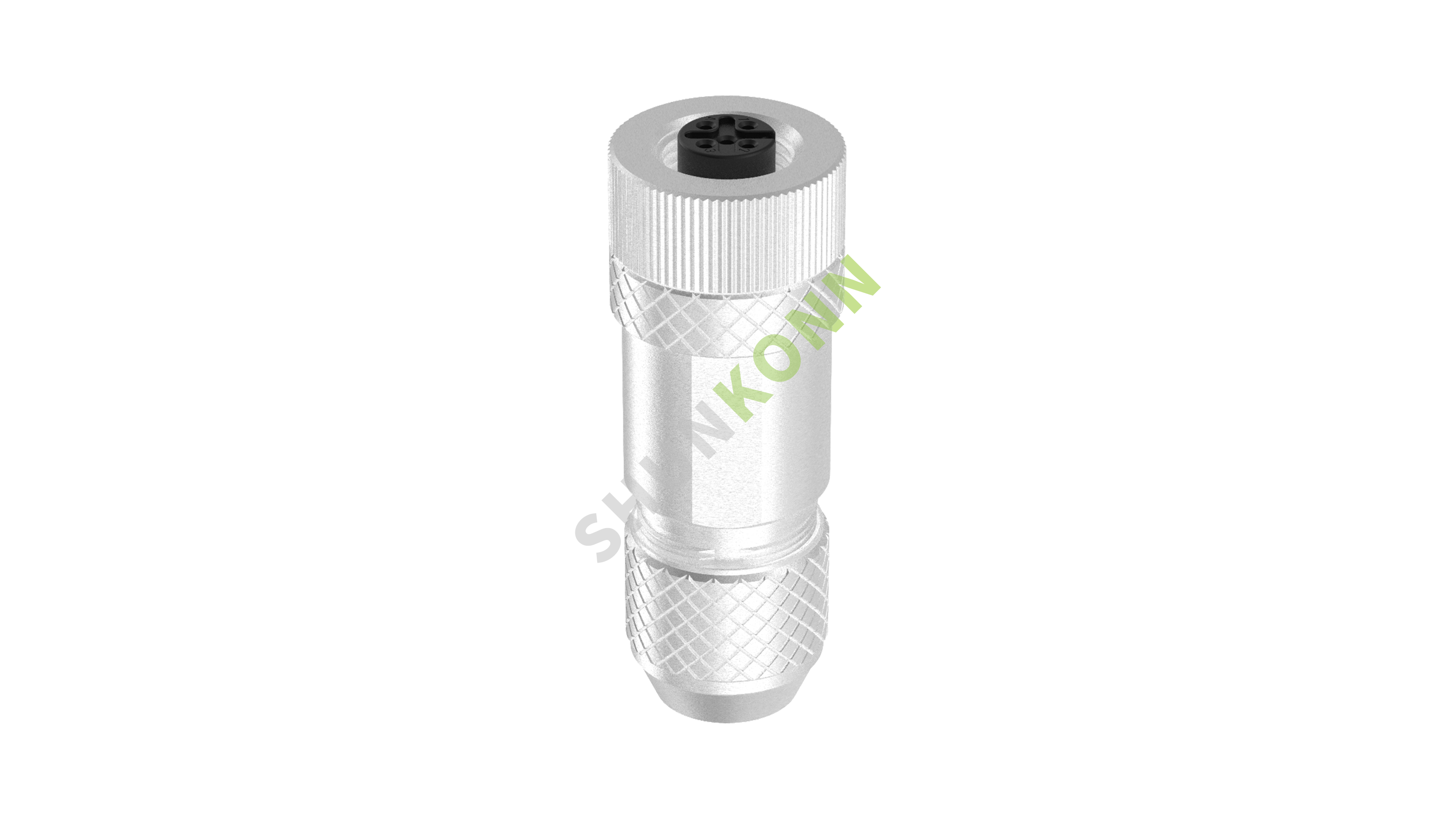 SKM12 A Series M12 A Coded Connectors Straight Metal Assembled 5PIN Female Screw type PG9