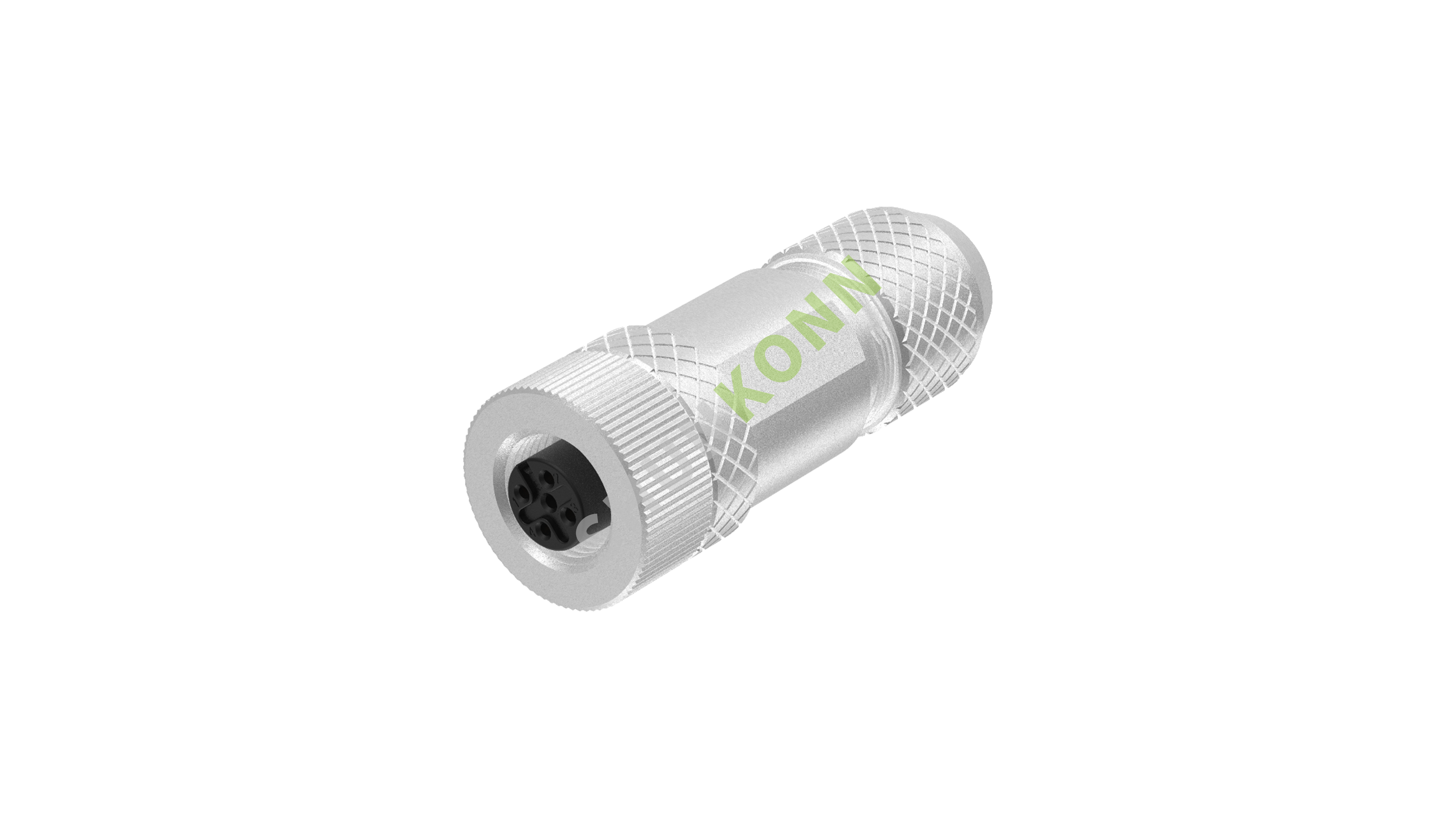 SKM12 A Series M12 A Coded Connectors Straight Metal Assembled 5PIN Female Screw type PG9