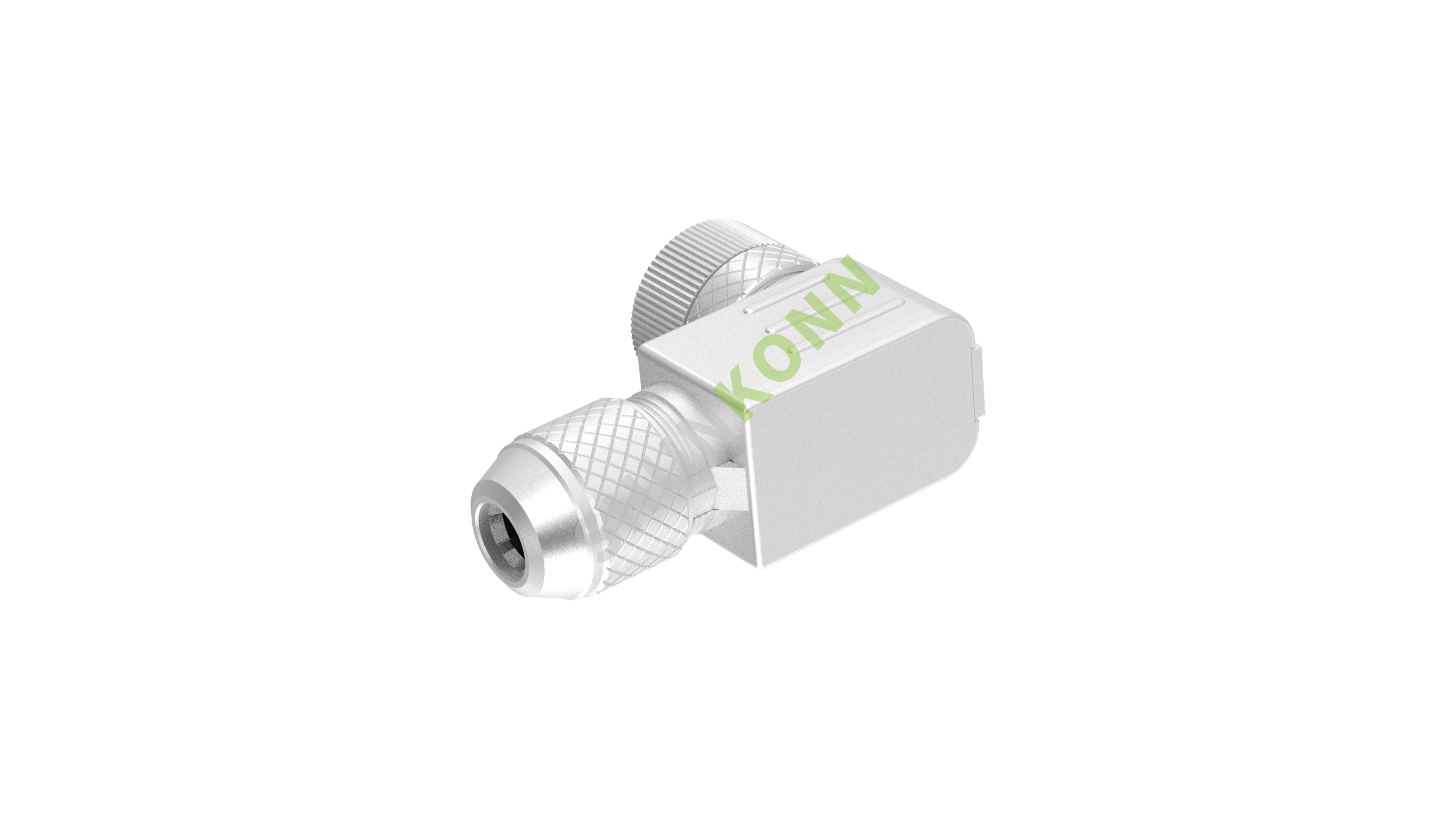 SKM12A系列 M12A编码连接器直角金属组装6PIN母头螺钉式PG9