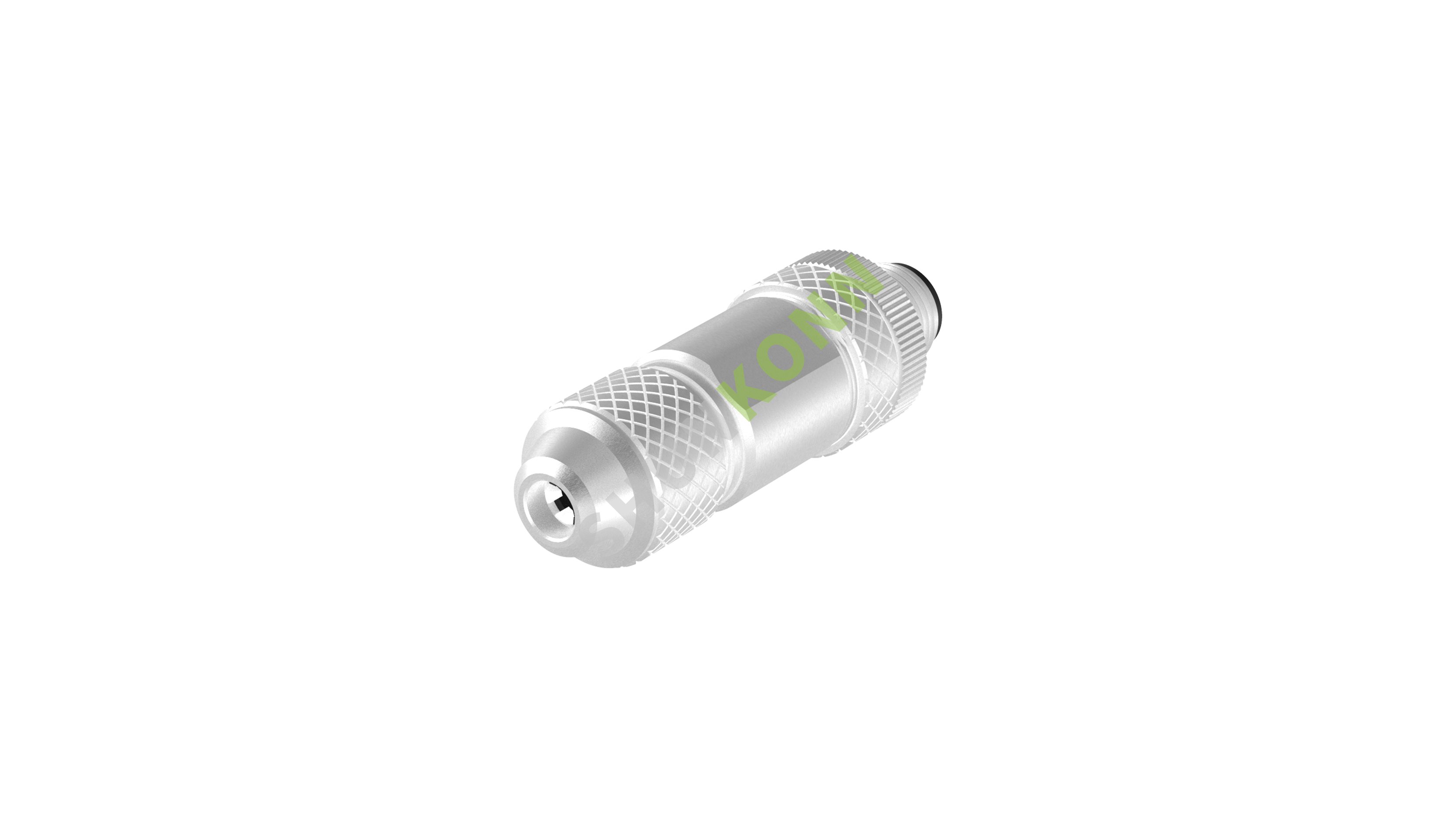 SKM12A系列 M12A编码连接器直式金属组装4PIN公头螺钉式PG7