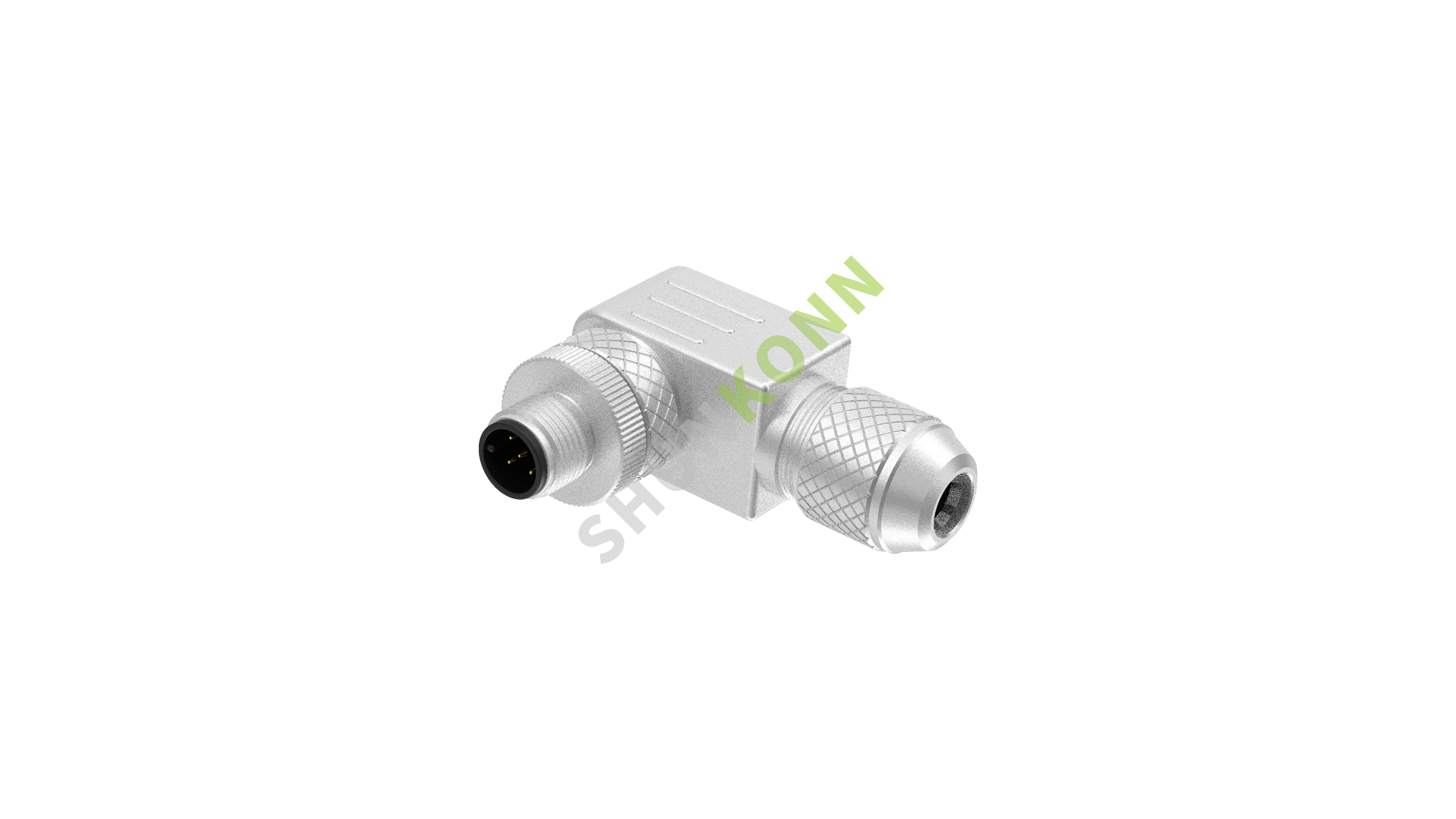 SKM12 A Series M12 A Coded Connectors Right Angle Metal Assembled 5PIN Male Screw type PG9