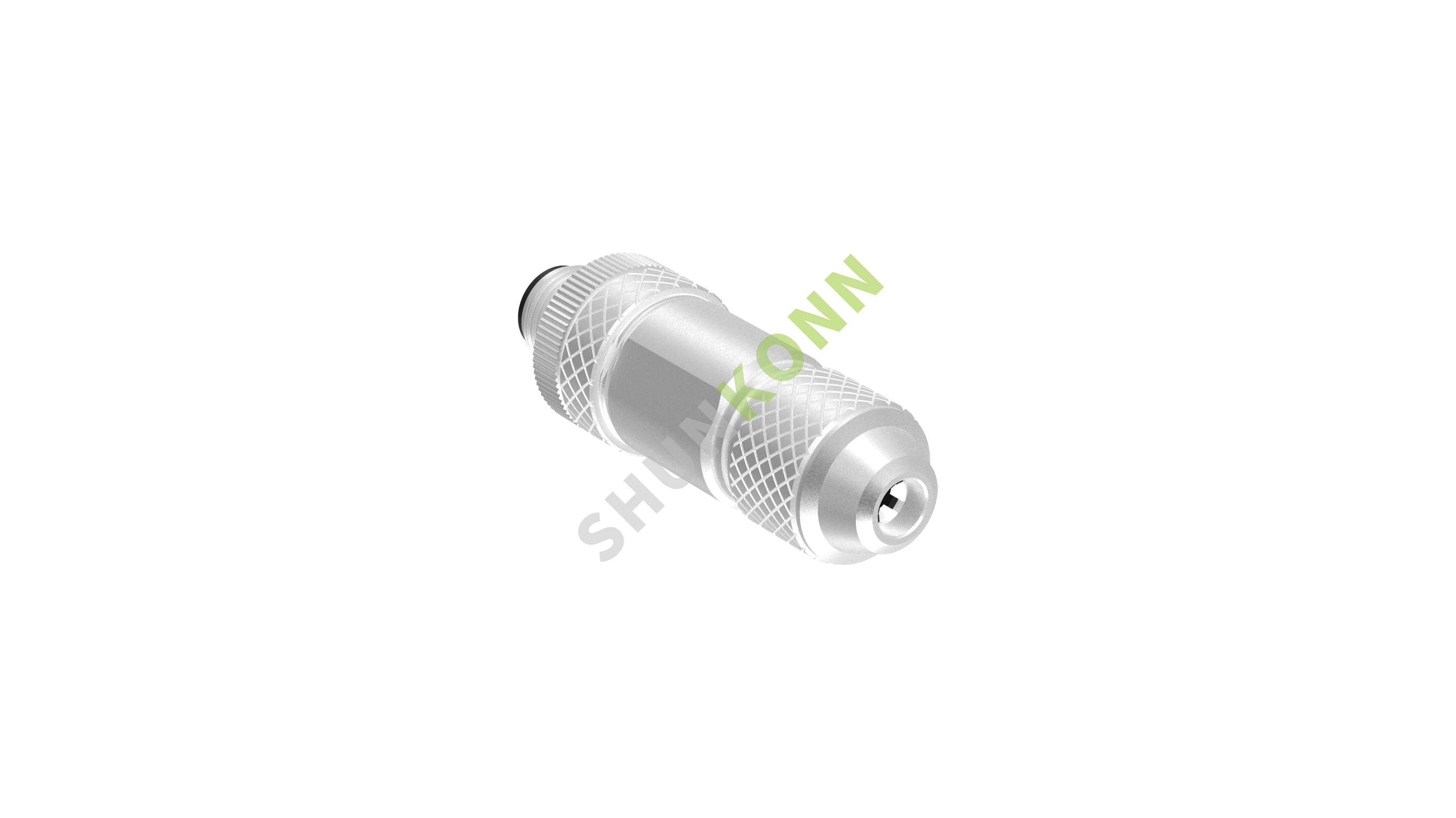 SKM12A系列 M12A编码连接器直式金属组装5PIN公头螺钉式PG7