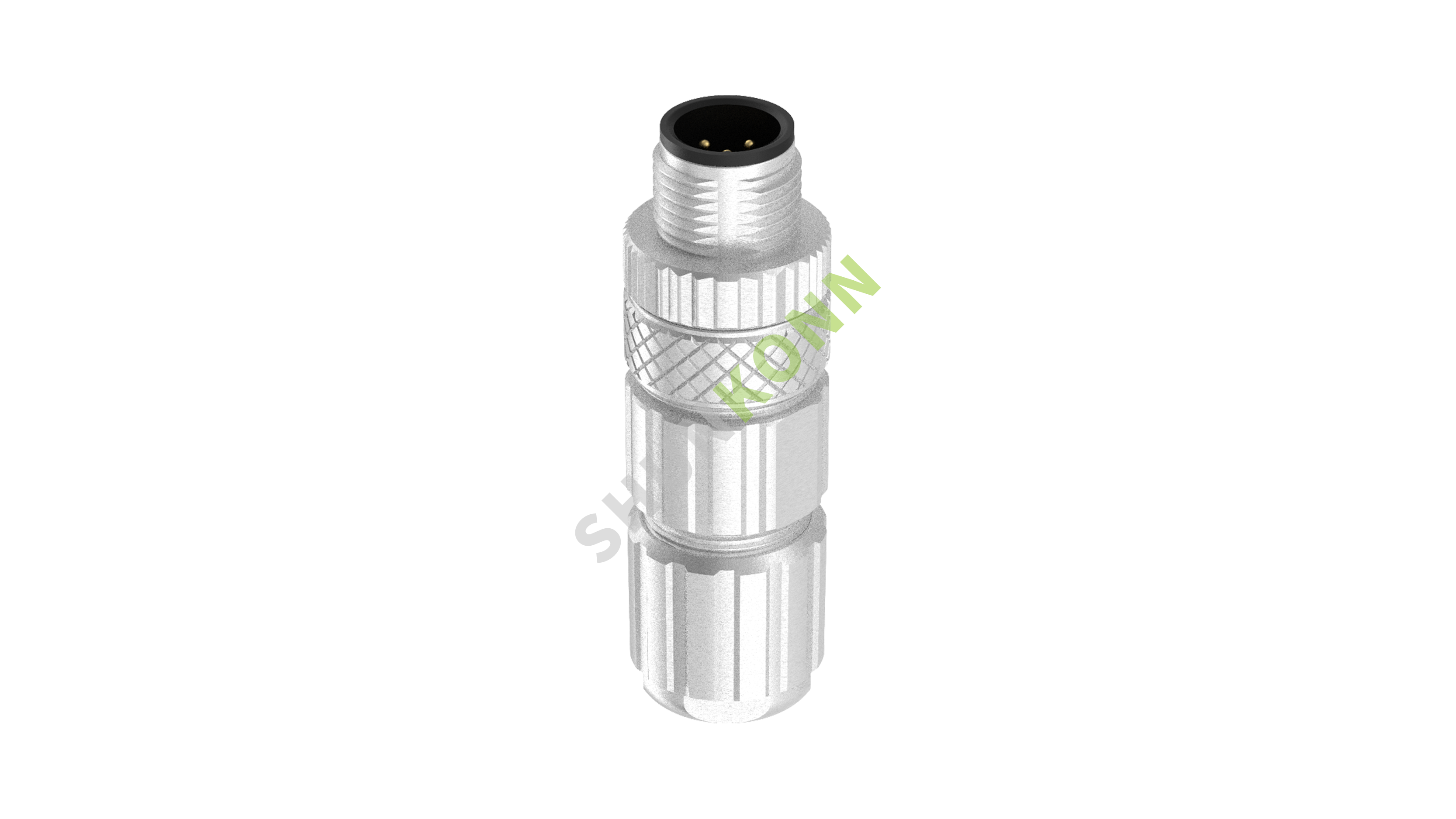 SKM12 A Series M12 A Coded Connectors Straight Metal Assembled 5PIN Male Solder Type PG7