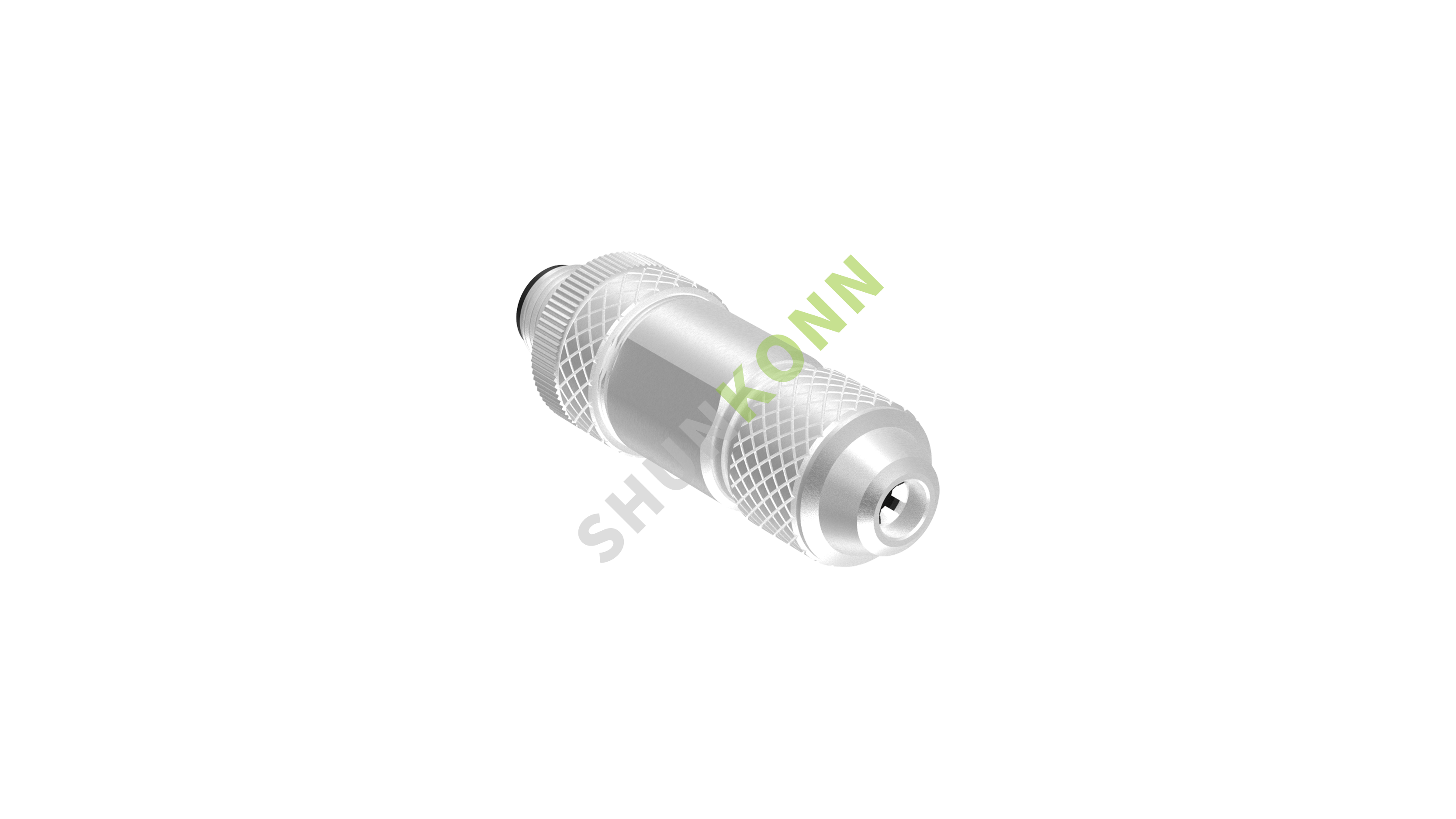 SKM12A系列 M12A编码连接器直式金属组装6PIN公头螺钉式PG7