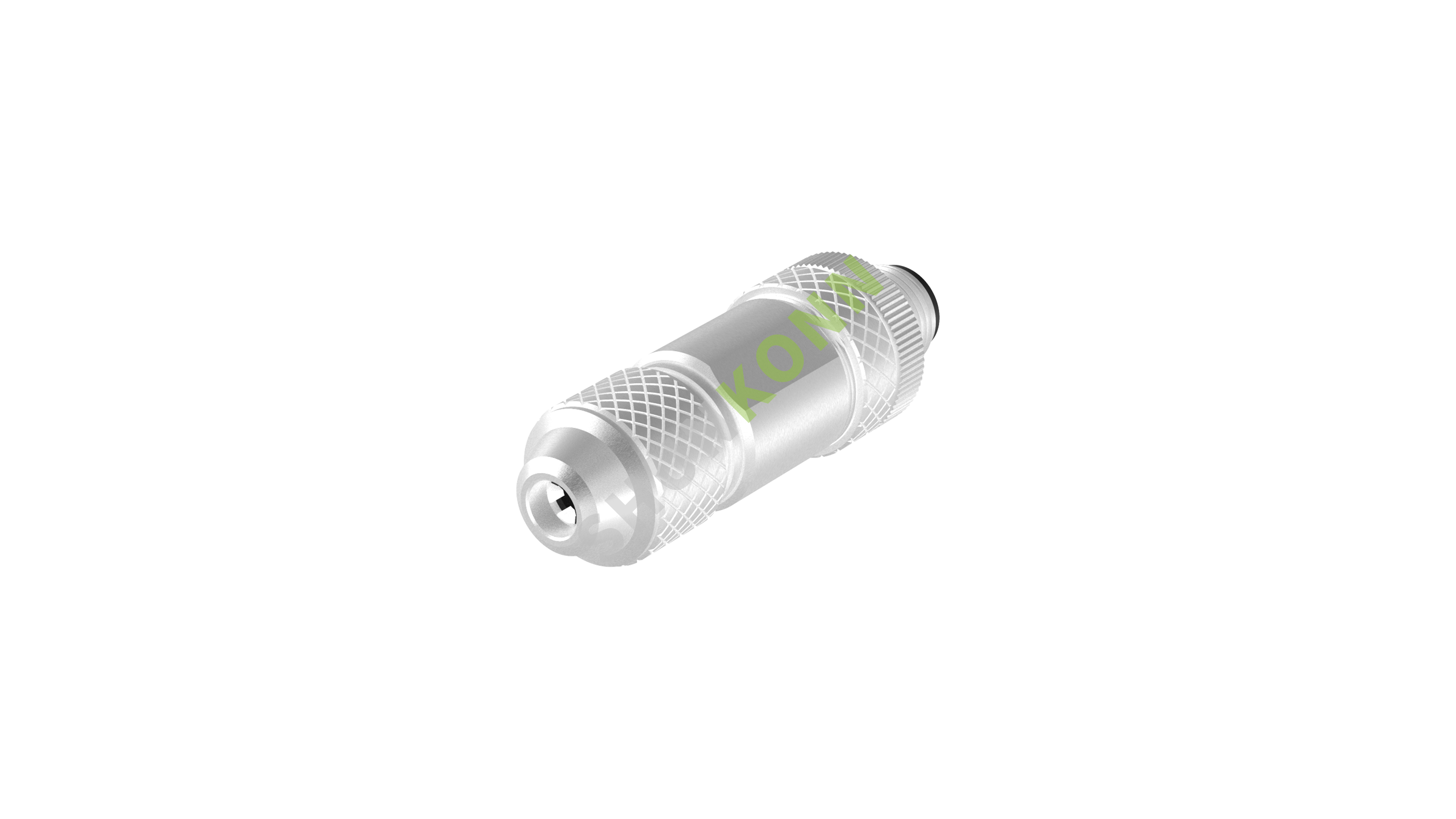 SKM12A系列 M12A编码连接器直式金属组装6PIN公头螺钉式PG7