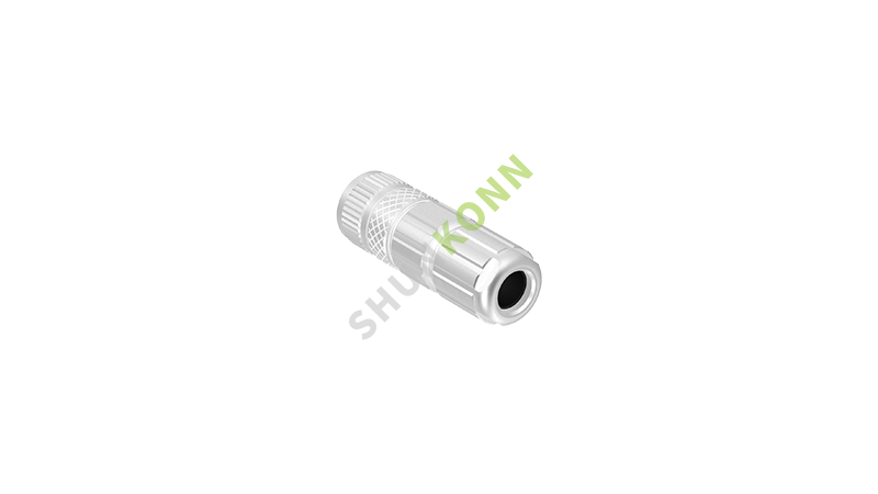 SKM12B系列 M12B编码连接器直式金属组装3PIN母头焊接式PG7