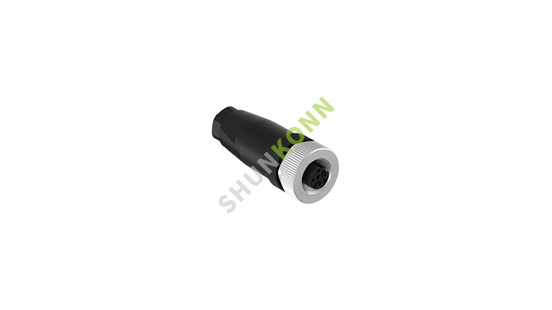 SKM12 B Series M12 B Coded Connectors Straight Plastic Assembled 4PIN Female Screw type PG7