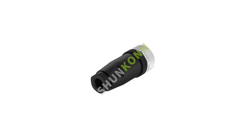 SKM12 B Series M12 B Coded Connectors Straight Plastic Assembled 4PIN Female Screw type PG7