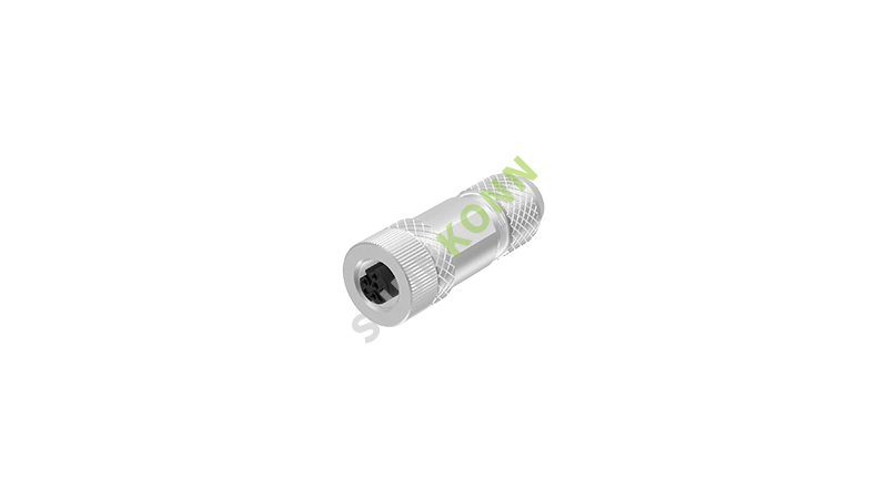 SKM12B系列 M12B编码连接器直式金属组装4PIN母头螺钉式PG9