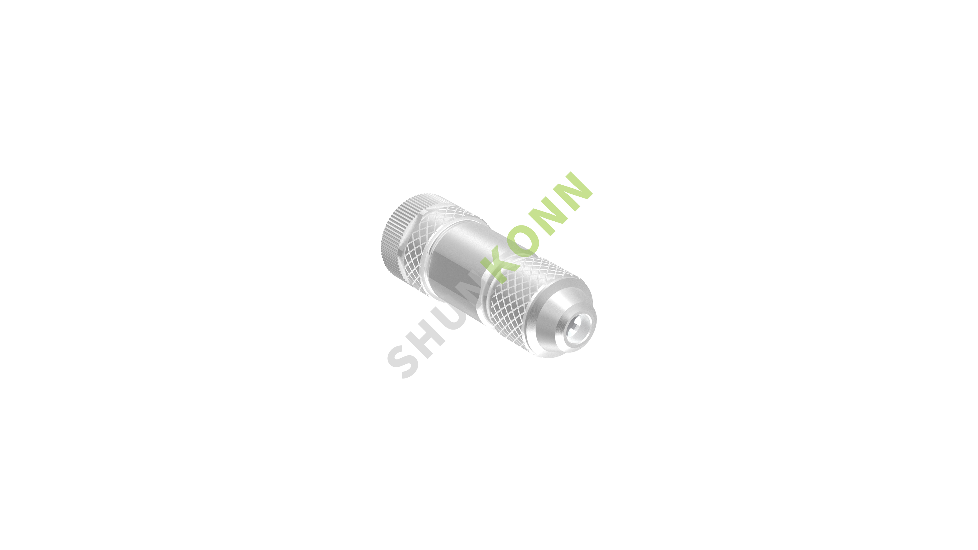 SKM12B系列 M12B编码连接器直式金属组装5PIN母头螺钉式PG7