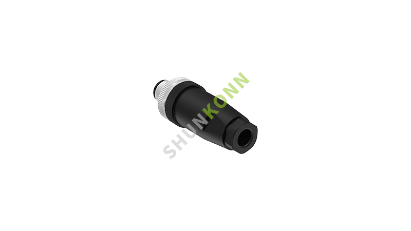 SKM12 B Series M12 B Coded Connectors Straight Plastic Assembled 4PIN Male Screw type PG7
