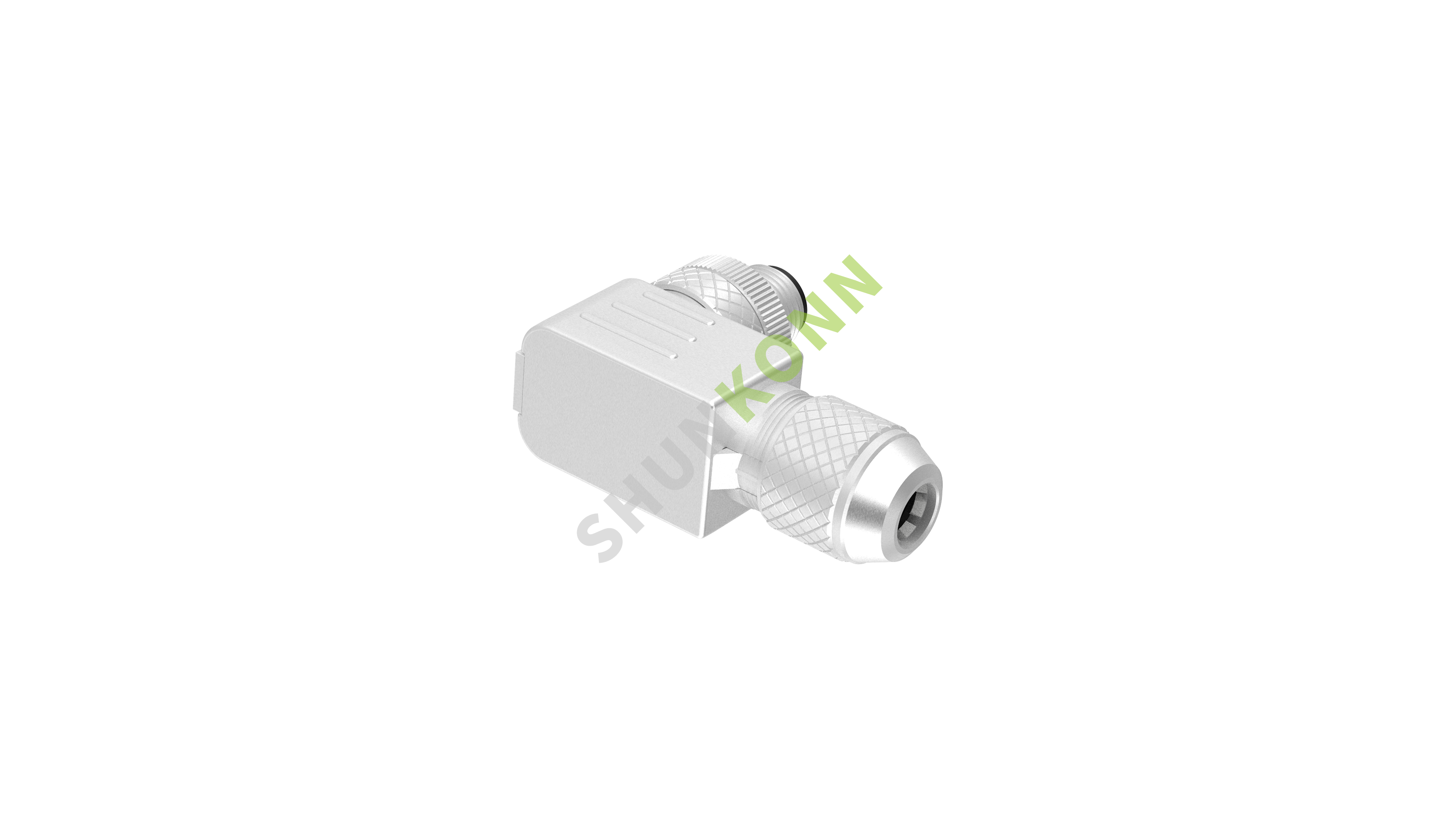 SKM12 B Series M12 B Coded Connectors Right Angle Metal Assembled 4PIN Male Screw type PG9